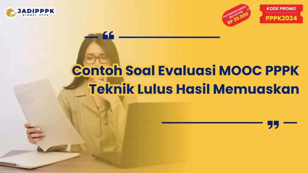 Contoh Soal Evaluasi MOOC PPPK