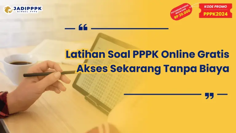 Latihan Soal PPPK Online Gratis
