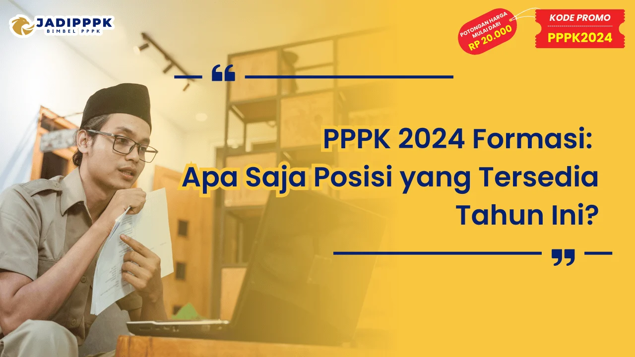 PPPK 2024 Formasi