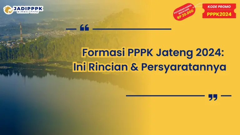 Formasi PPPK Jateng 2024