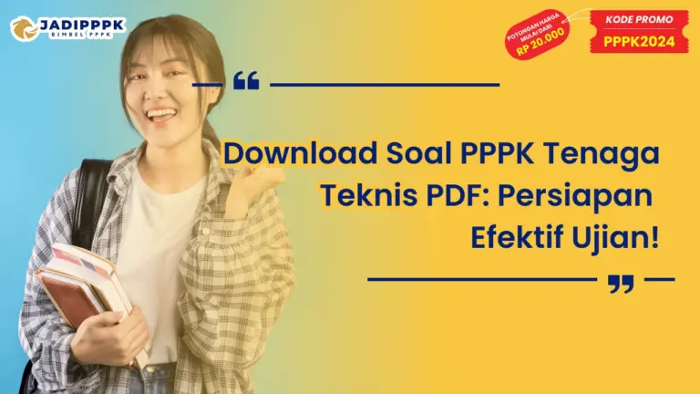 Download Soal PPPK Tenaga Teknis PDF