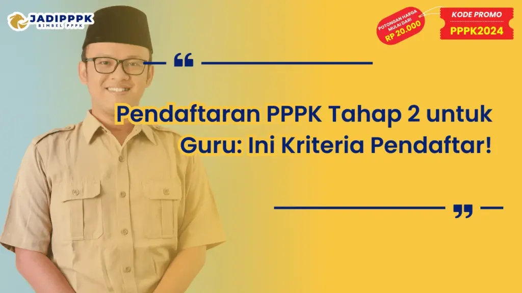Pendaftaran PPPK Tahap 2 untuk Guru
