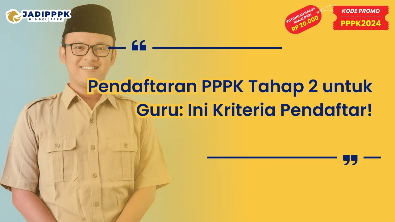 Pendaftaran PPPK Tahap 2 untuk Guru