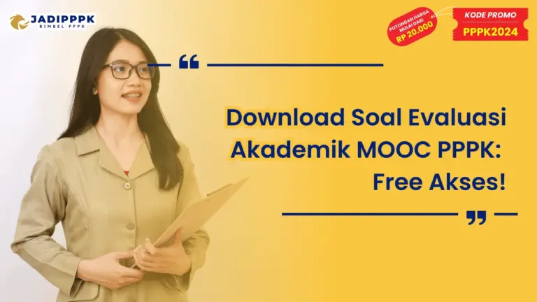 Download Soal Evaluasi Akademik MOOC PPPK