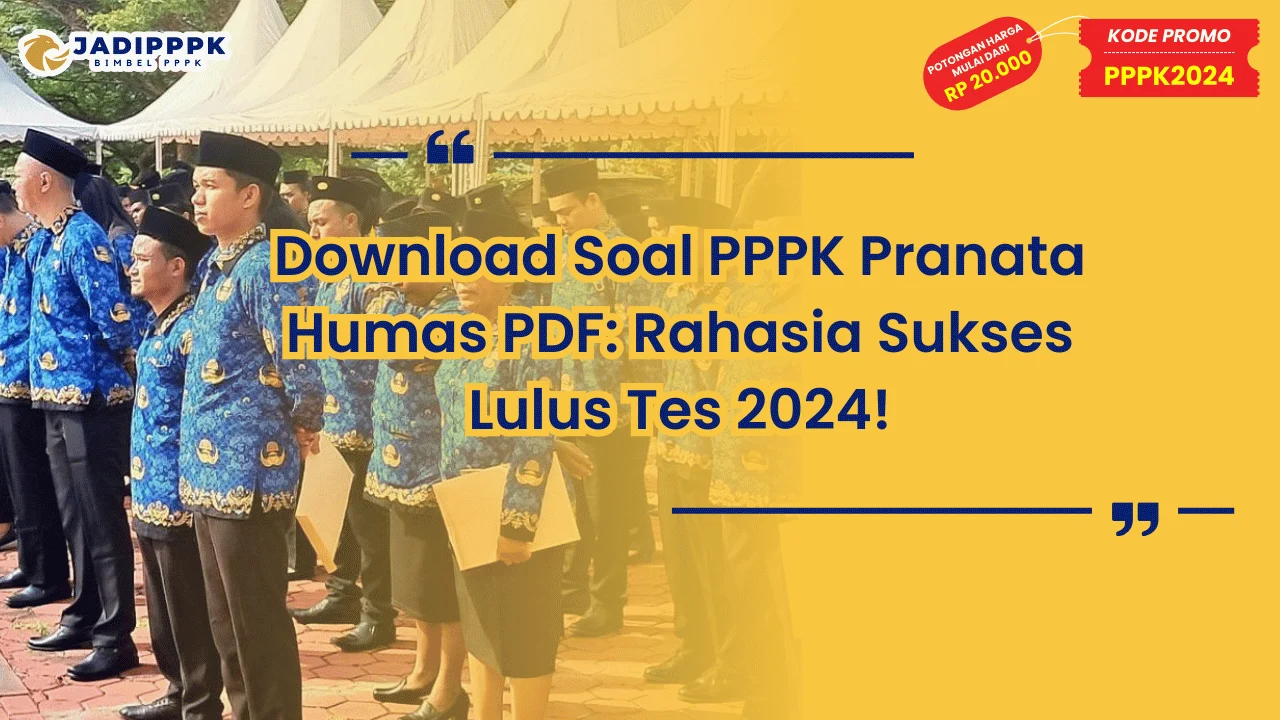 Download Soal PPPK Pranata Humas PDF