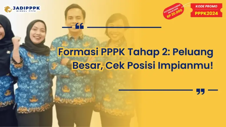 Formasi PPPK Tahap 2