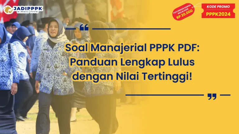Soal Manajerial PPPK PDF