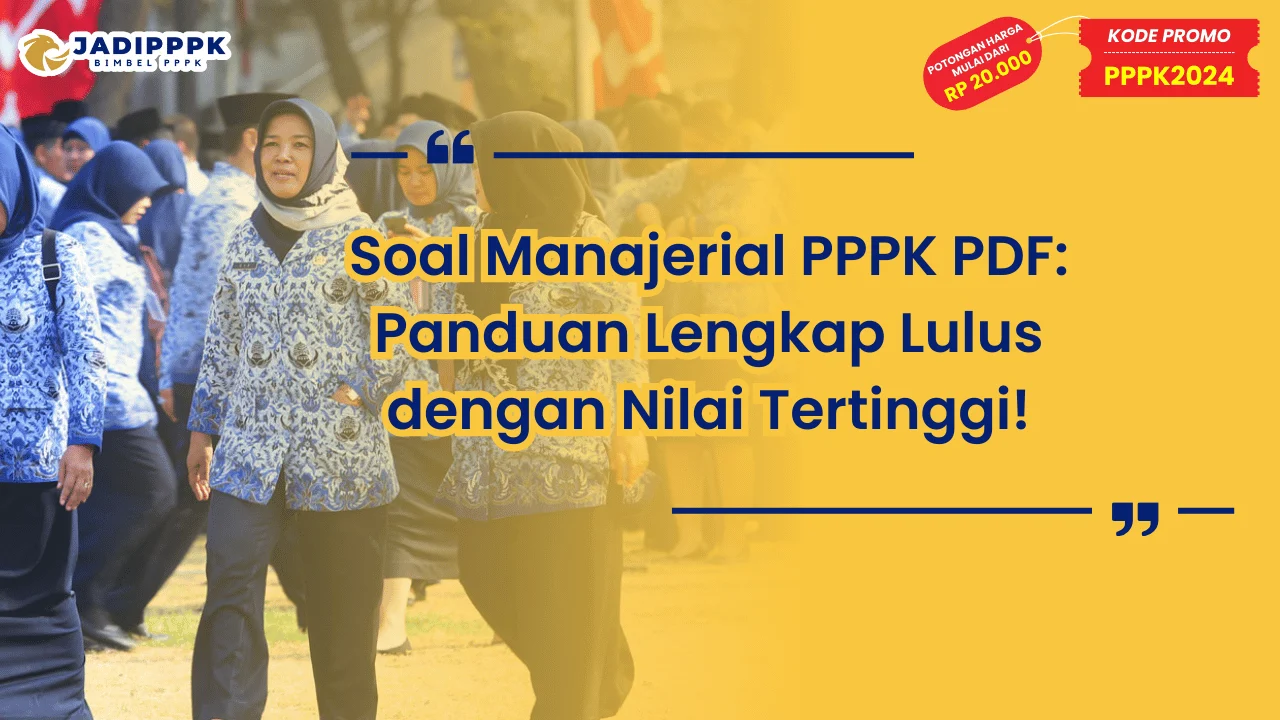 Soal Manajerial PPPK PDF