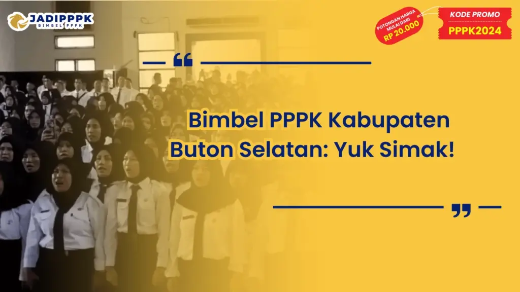 Bimbel PPPK Kabupaten Buton Selatan
