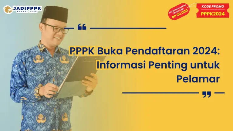 PPPK Buka Pendaftaran 2024