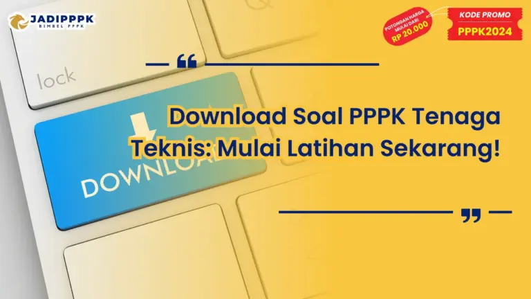 Download Soal PPPK Tenaga Teknis