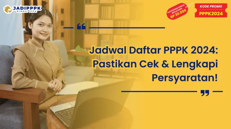 Jadwal Daftar PPPK 2024