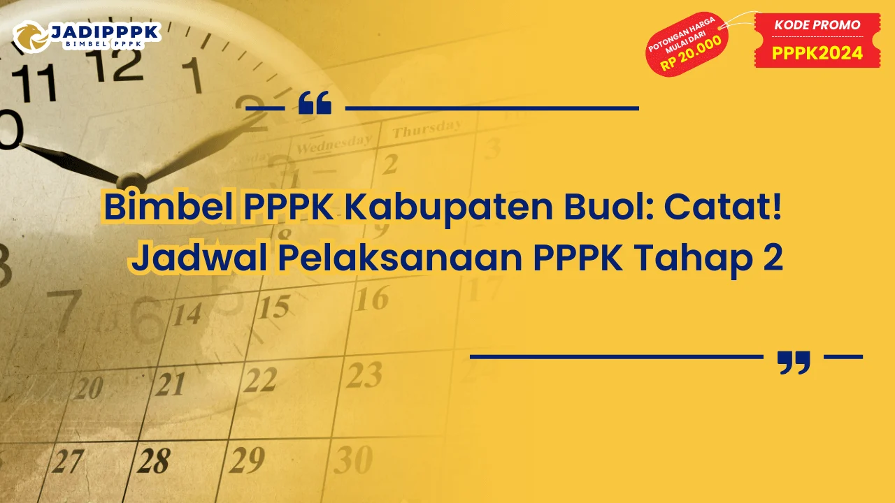 Bimbel PPPK Kabupaten Buol