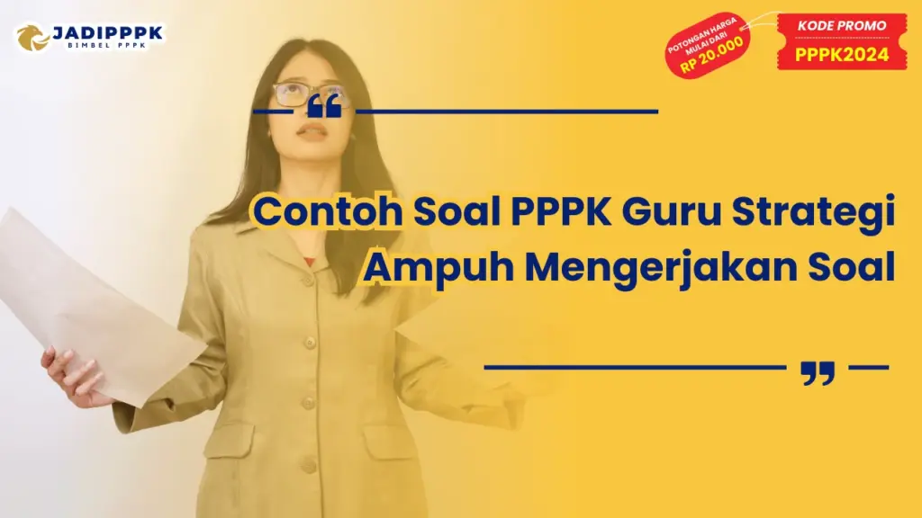 Contoh Soal PPPK Guru