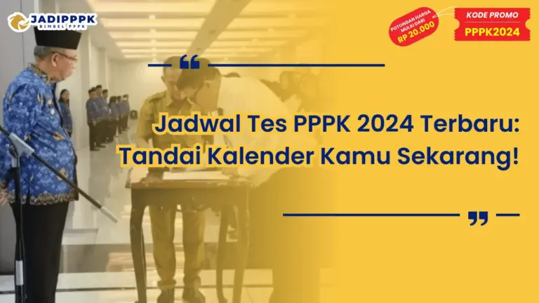 Jadwal Tes PPPK 2024 Terbaru