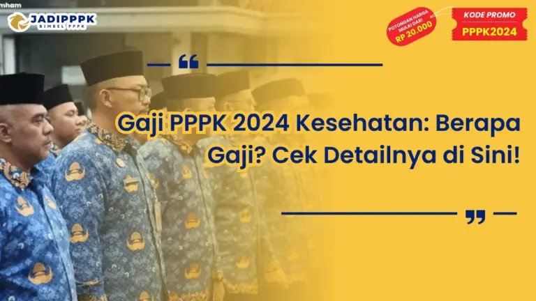 Gaji PPPK 2024 Kesehatan