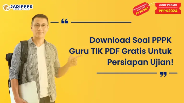 Download Soal PPPK Guru TIK PDF