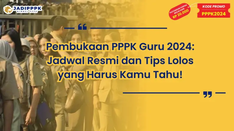 Pembukaan PPPK Guru 2024