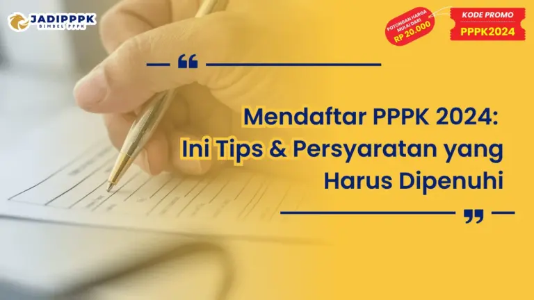 Mendaftar PPPK 2024