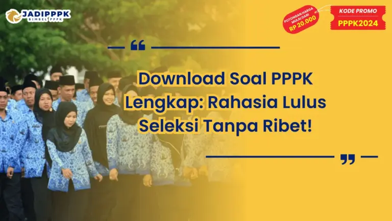 Download Soal PPPK Lengkap