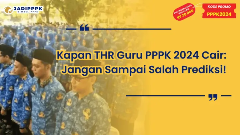 Kapan THR Guru PPPK 2024 Cair