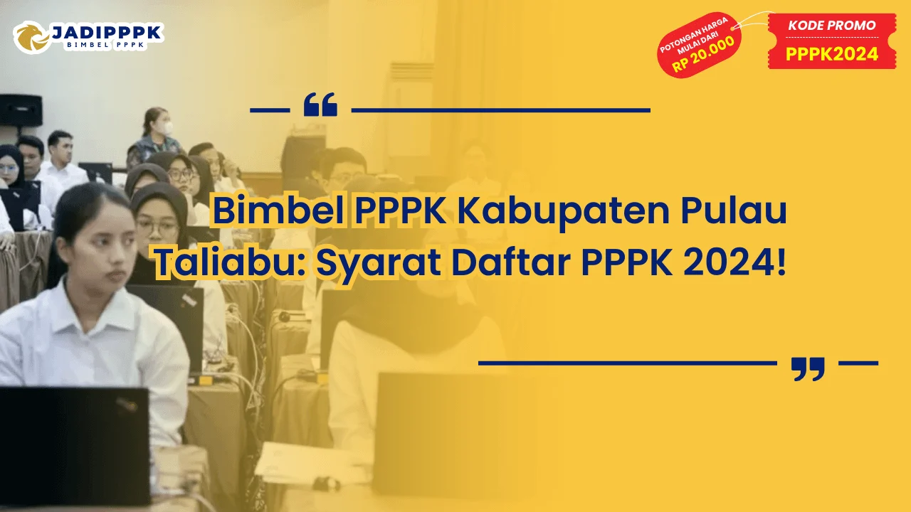 Bimbel PPPK Kabupaten Pulau Taliabu