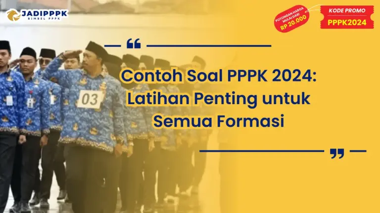 Soal Ujian PPPK 2024