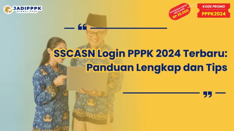 SSCASN Login PPPK 2024 Terbaru