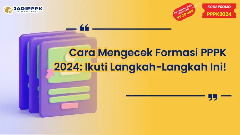 Cara Mengecek Formasi PPPK 2024