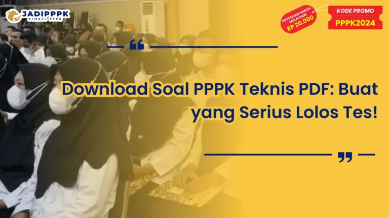 Download Soal PPPK Teknis PDF