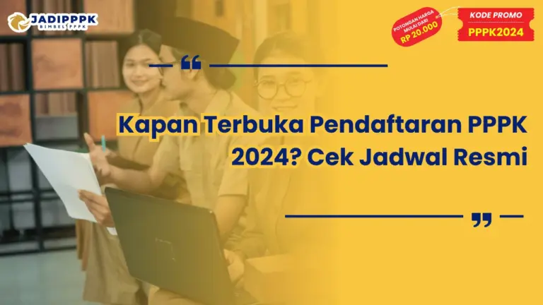 Kapan Terbuka Pendaftaran PPPK 2024