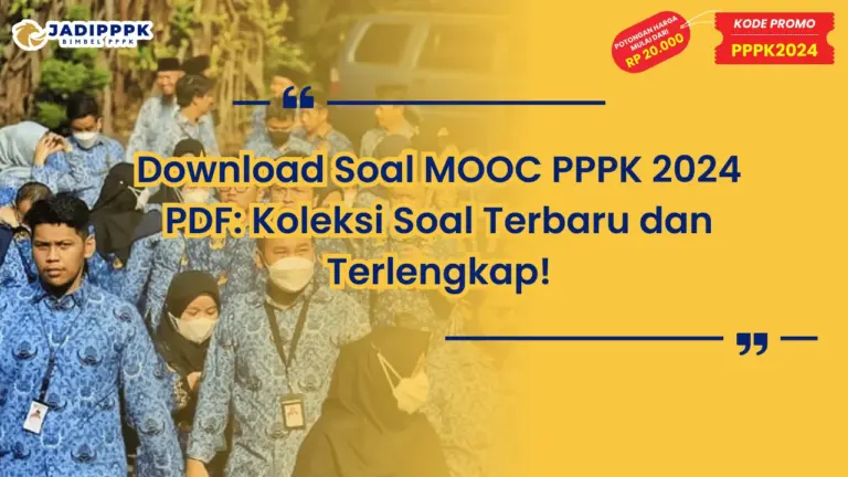 Download Soal MOOC PPPK 2024 PDF