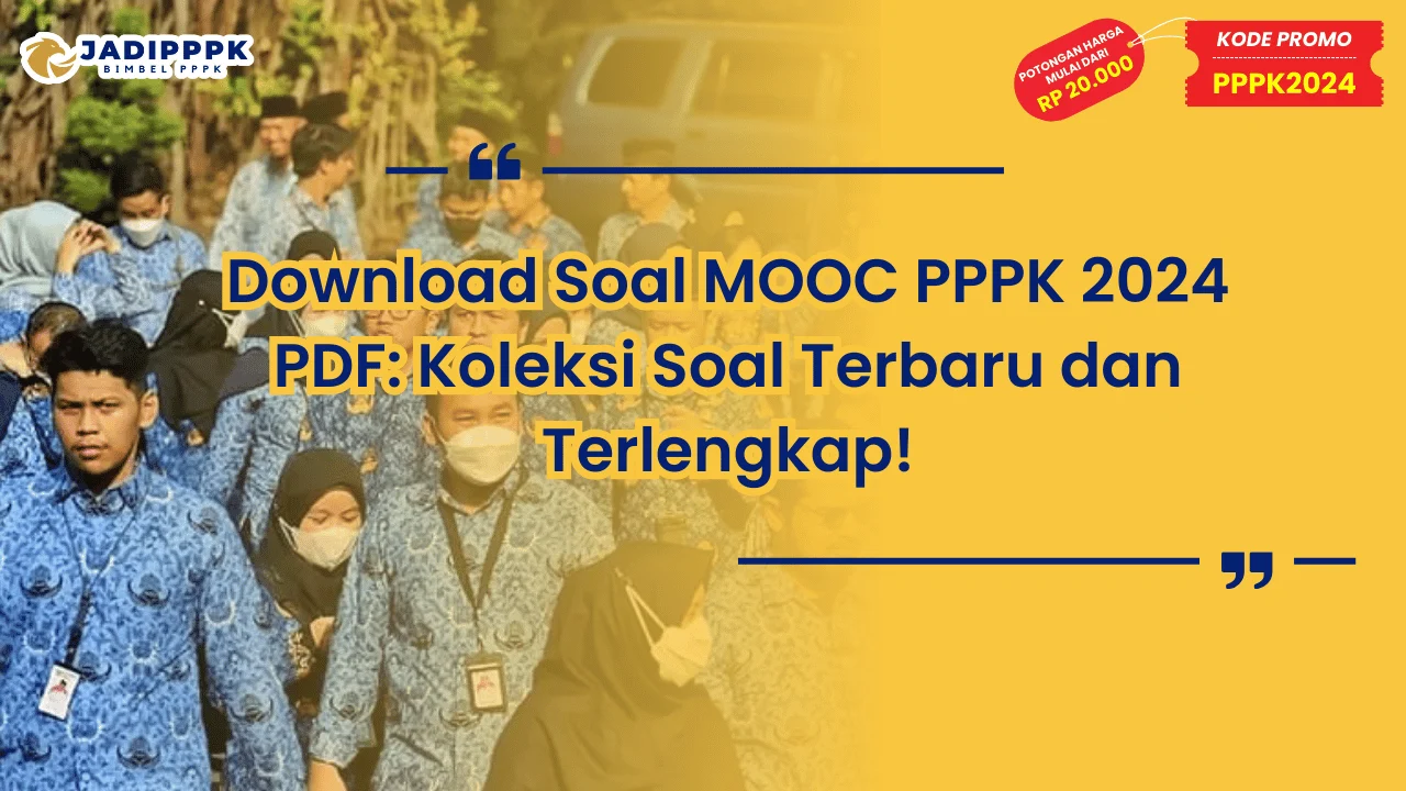 Download Soal MOOC PPPK 2024 PDF
