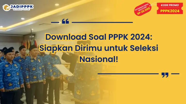 Download Soal PPPK 2024