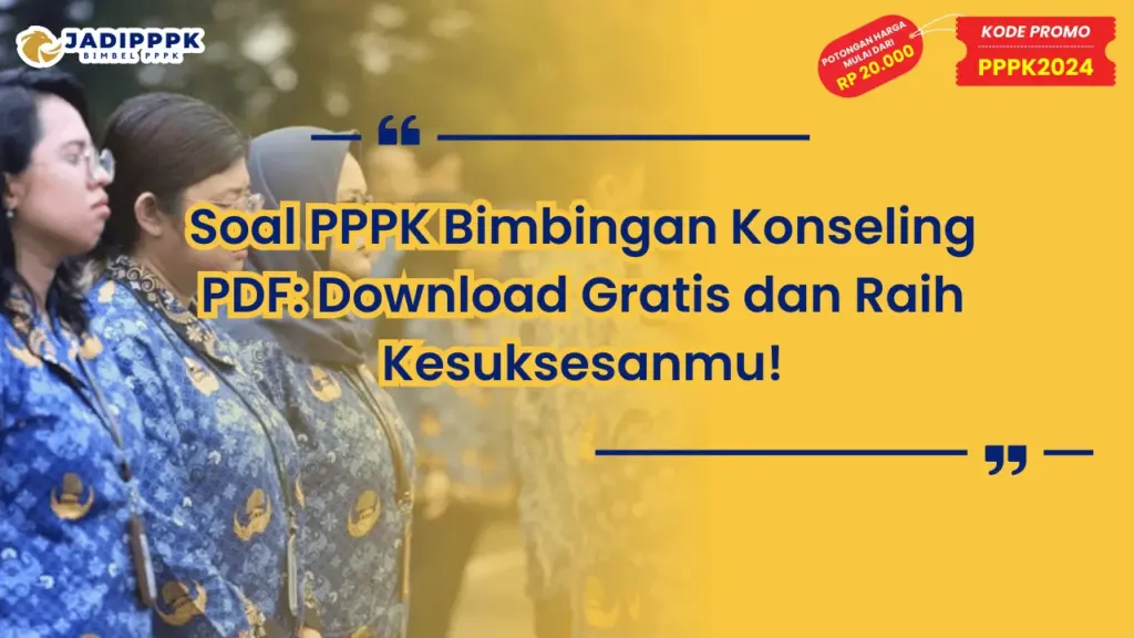 Soal PPPK Bimbingan Konseling PDF