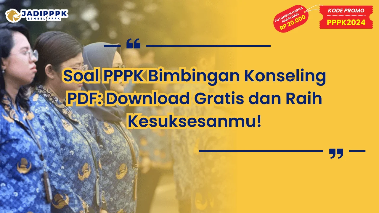 Soal PPPK Bimbingan Konseling PDF