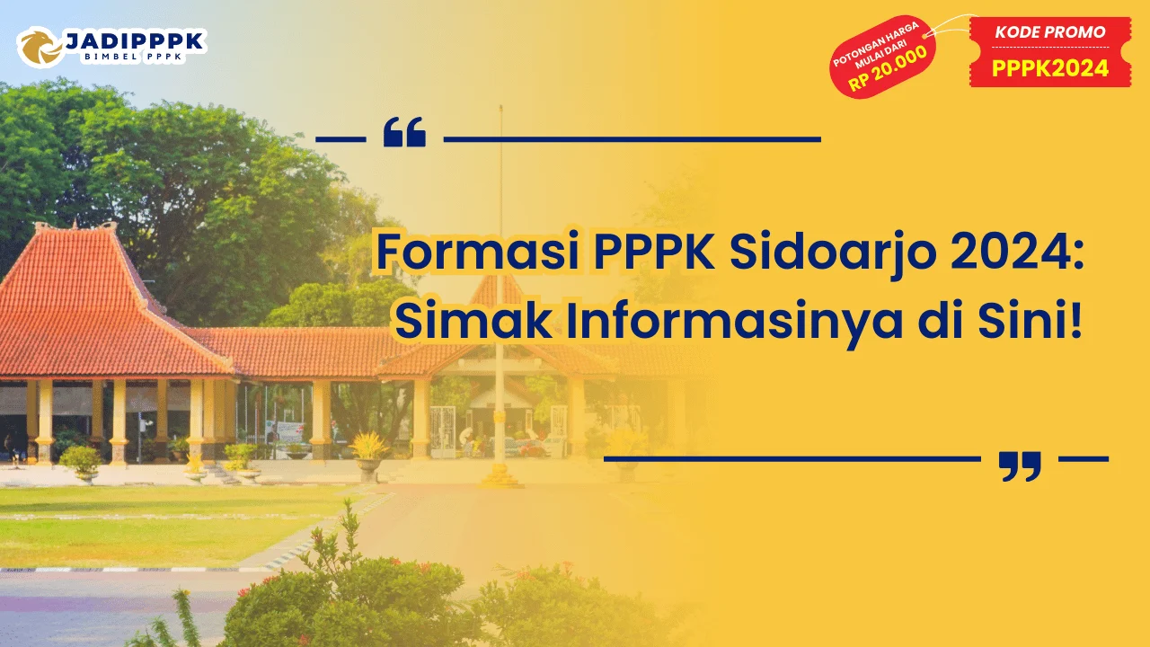 Formasi PPPK Sidoarjo 2024