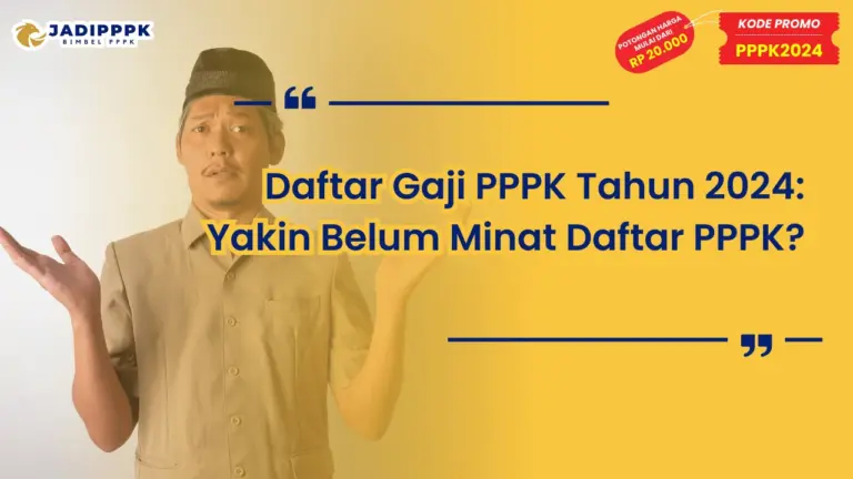 Daftar Gaji PPPK Tahun 2024