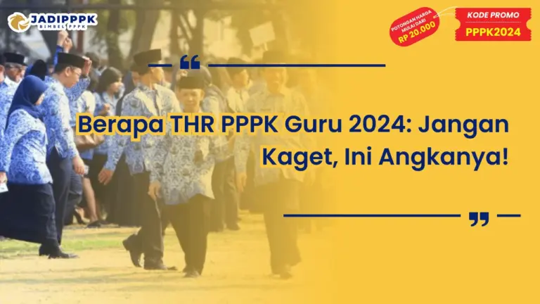 Berapa THR PPPK Guru 2024