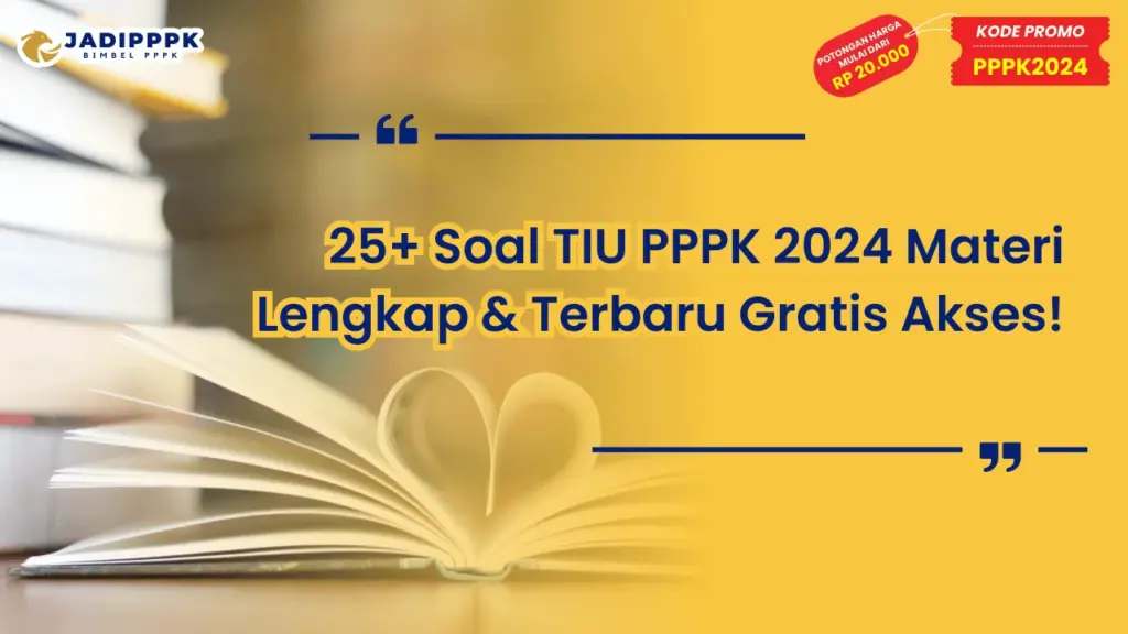 Soal TIU PPPK 2024 Materi Lengkap
