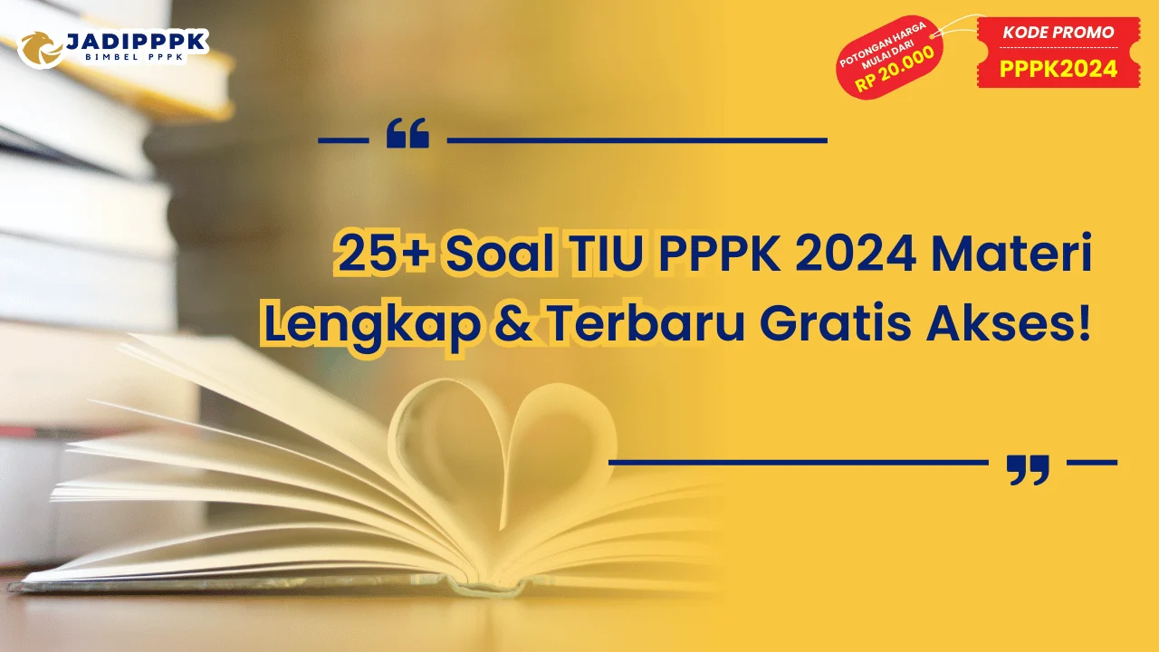 Soal TIU PPPK 2024 Materi Lengkap