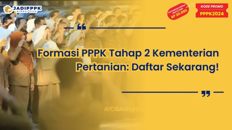 Formasi PPPK Tahap 2 Kementerian Pertanian