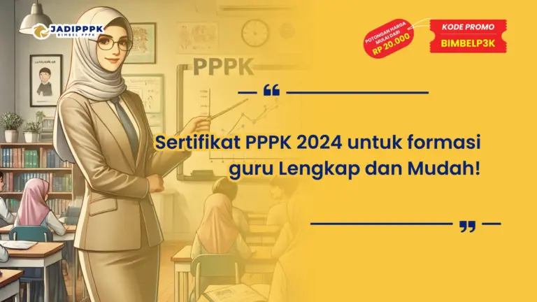 Sertifikat PPPK 2024 untuk formasi guru