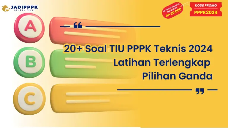 Soal TIU PPPK Teknis 2024 Latihan Terlengkap