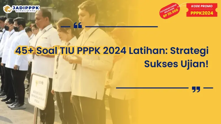 Soal TIU PPPK 2024 Latihan