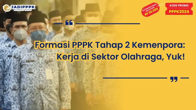 Formasi PPPK Tahap 2 Kemenpora