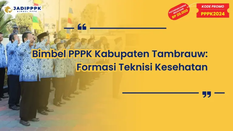 Bimbel PPPK Kabupaten Tambrauw