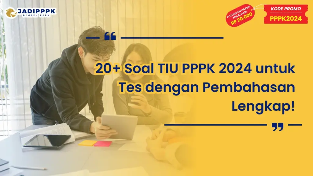 Soal TIU PPPK 2024 untuk Tes