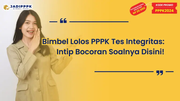 Bimbel Lolos PPPK Tes Integritas