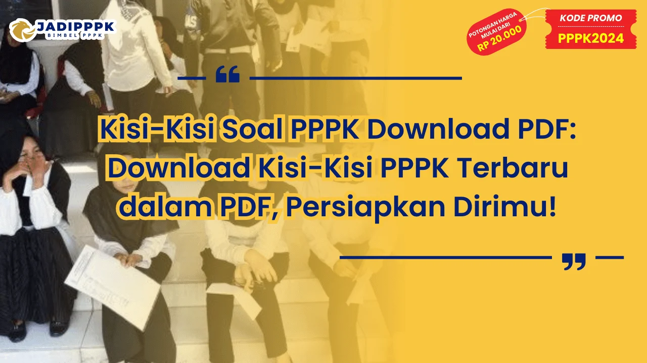 Kisi-Kisi Soal PPPK Download PDF